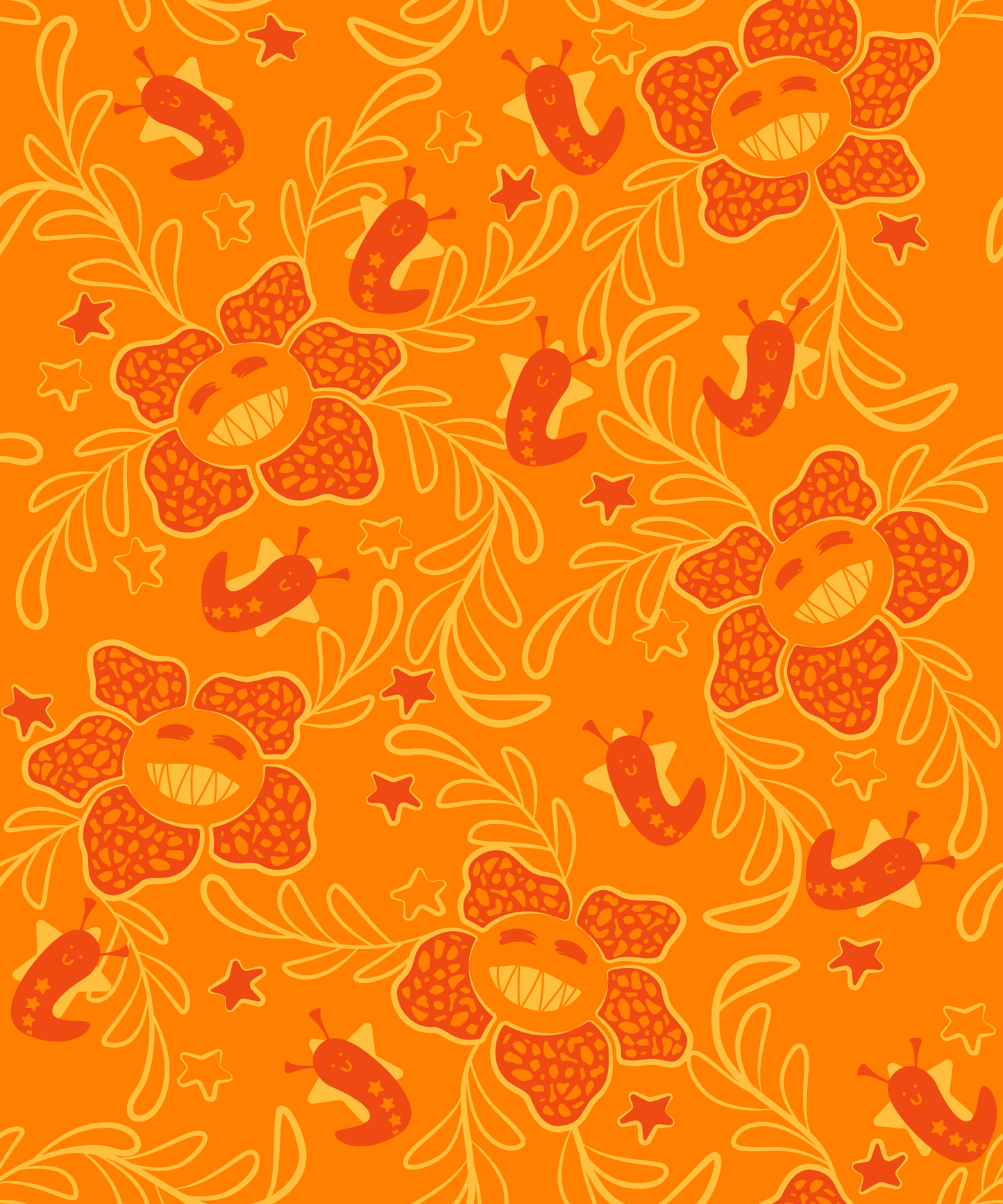 Monster Flower Scrunchie