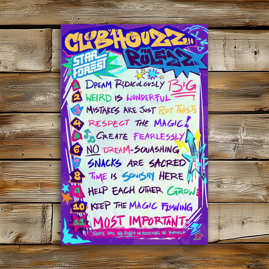 Clubhouzz Rulezz (Matte Poster)