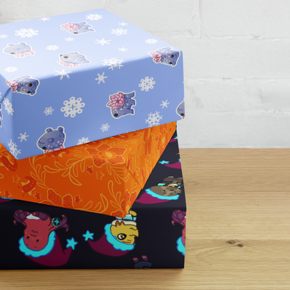 Star Forest Winter - Wrapping Paper Sheets